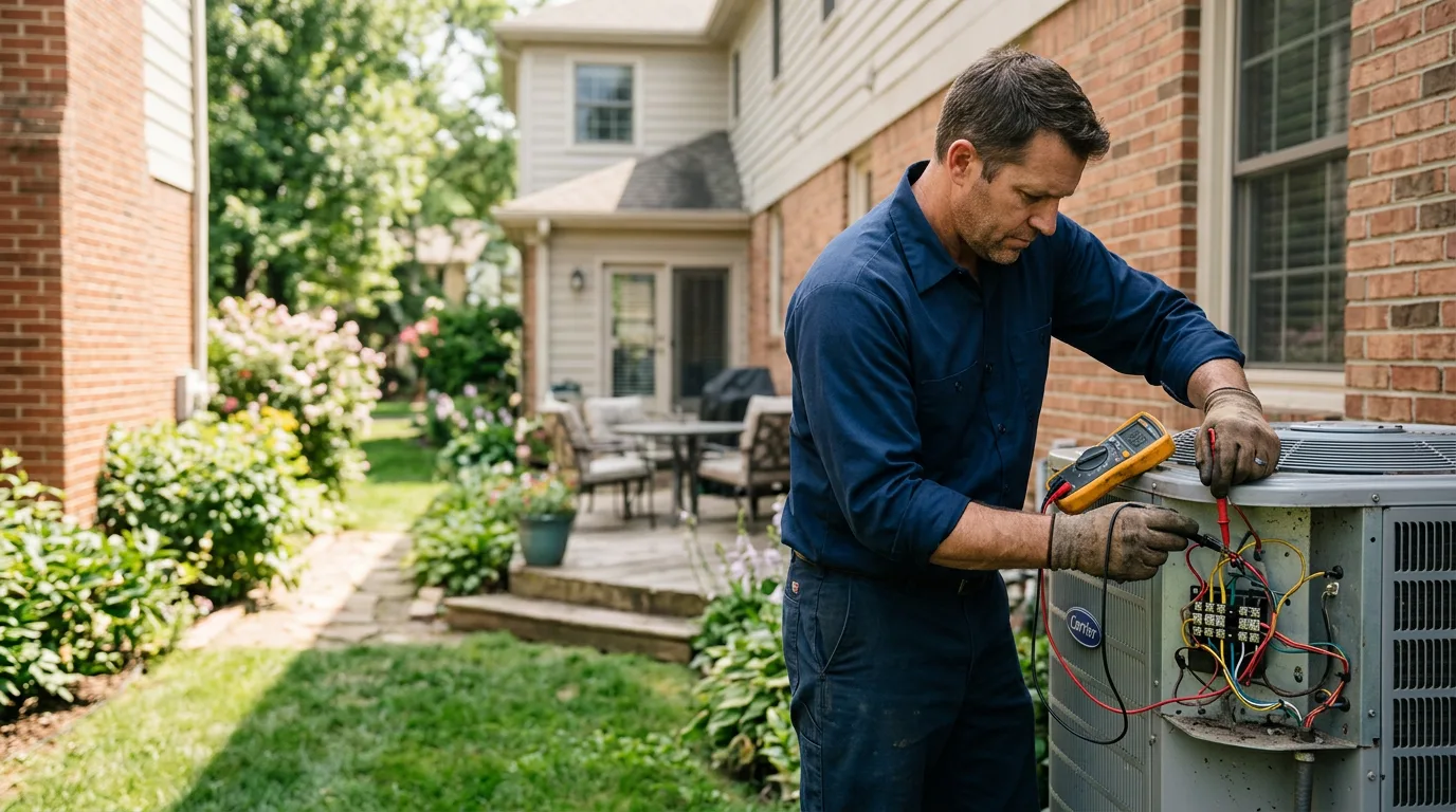 HVAC technician working near Bordelonville, LA